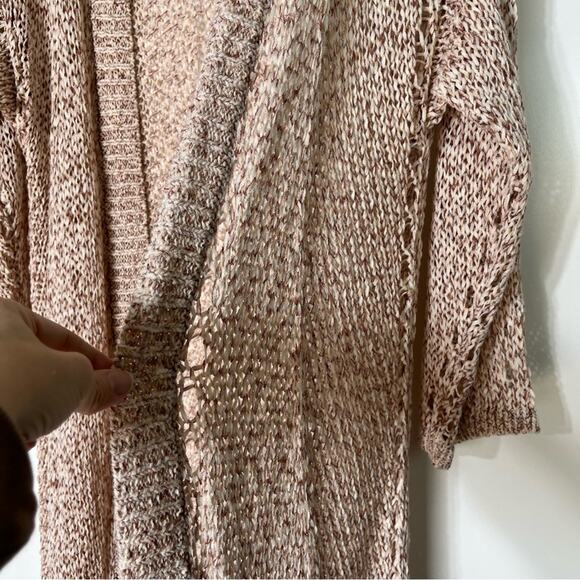 One Grey Day Marta Beach Duster Cardigan Large EUC - Picture 5 of 9